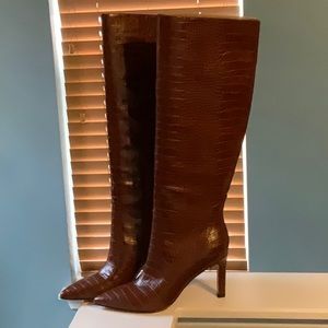 Nine West Maxim Women's Leather Knee High Boots
